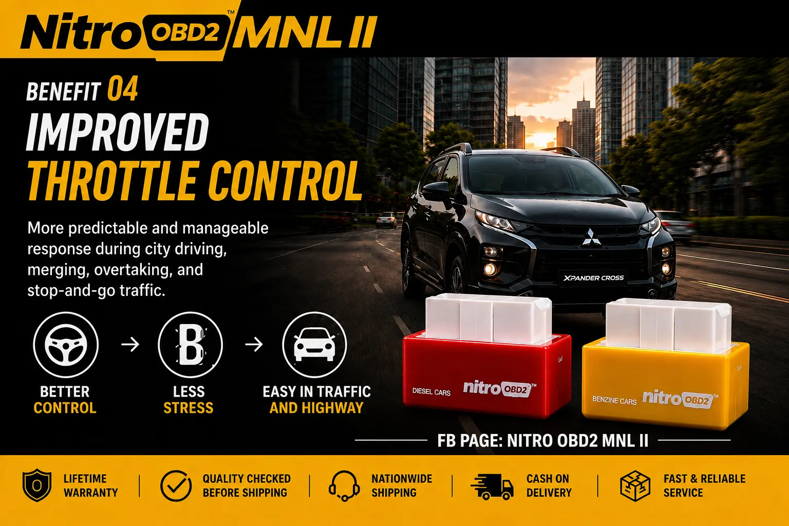 Benefit 04 — Improved throttle control